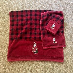 Santa Towel Set